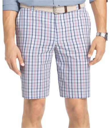 Izod Mens Plaid Casual Chino Shorts - 30