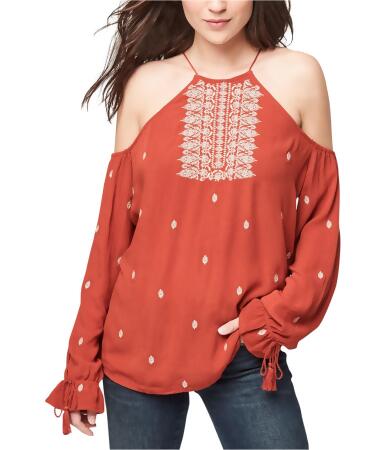 Aeropostale Womens Crochet Halter Peasant Blouse - S