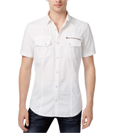 I-n-c Mens Dobby Button Up Shirt - S