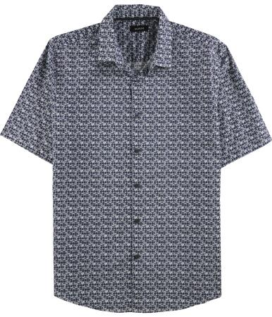 Alfani Mens Paisley Button Up Shirt - L