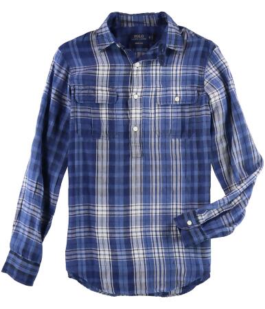 Ralph Lauren Mens Popover Button Up Shirt - S