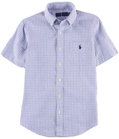 Ralph Lauren Mens Standard Seersucker Button Up Shirt - XS