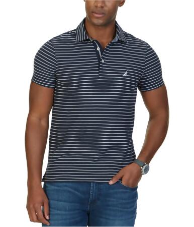 Nautica Mens Performance Rugby Polo Shirt - S