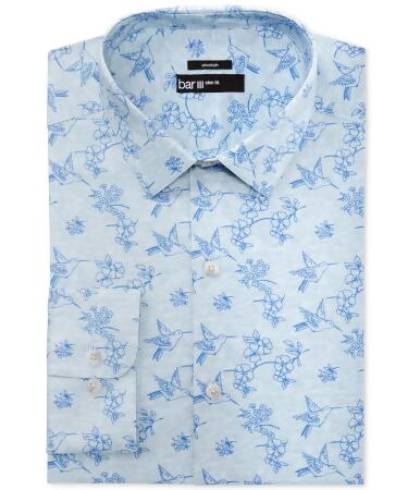 Bar Iii Mens Hummingbird Button Up Dress Shirt - 16 1/2