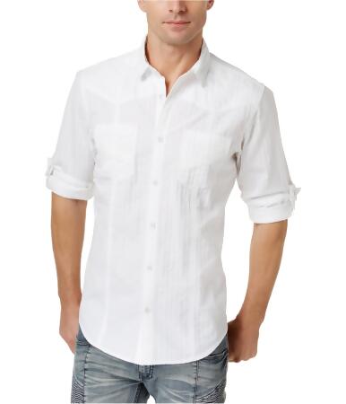 I-n-c Mens Dual Pocket Button Up Shirt - XS