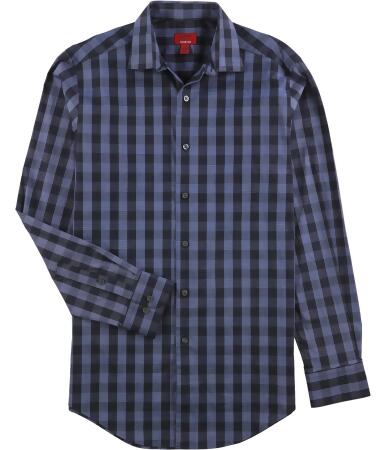 Alfani Mens Gingham Button Up Dress Shirt - 14 1/2