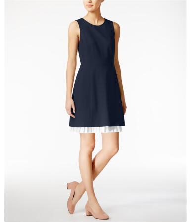 Maison Jules Womens Pleated A-Line Dress - XL