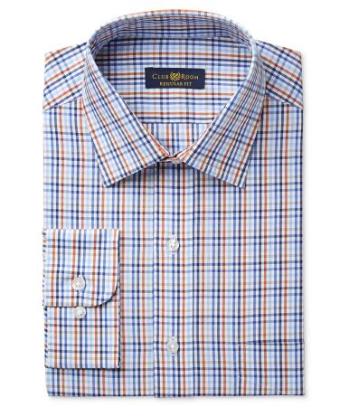 Club Room Mens Wrinkle-Resistant Button Up Dress Shirt - 16