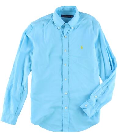 Ralph Lauren Mens Solid Basics Button Up Shirt - S