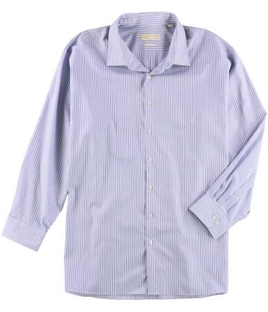 Michael Kors Mens Big Tall Stripe Button Up Dress Shirt - 20