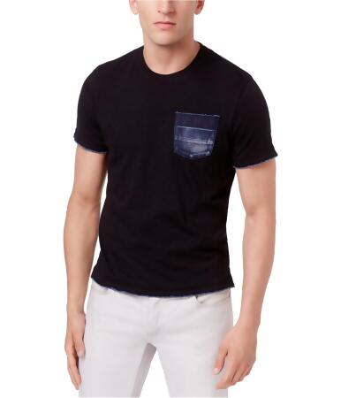 I-n-c Mens Denim Pocket Basic T-Shirt - M