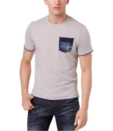 I-n-c Mens Denim Pocket Basic T-Shirt - XL