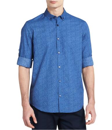 Calvin Klein Mens Roll Tab Button Up Shirt - XL