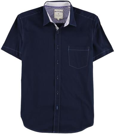 Con.struct Mens Contrast Stretch Button Up Shirt - M