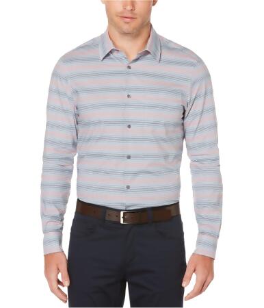 Perry Ellis Mens Ombre Button Up Shirt - M