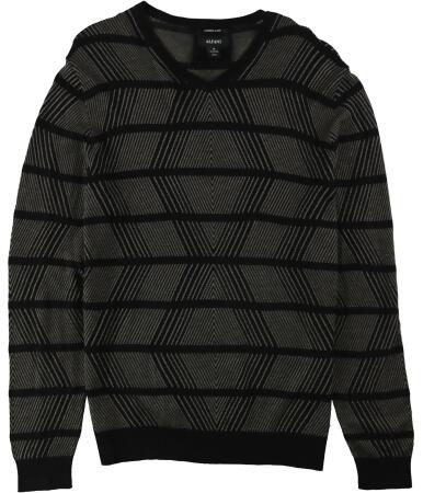 Alfani Mens Geometric Cashmere Pullover Sweater - L