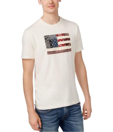 American Rag Mens Patch Flag Graphic T-Shirt - M