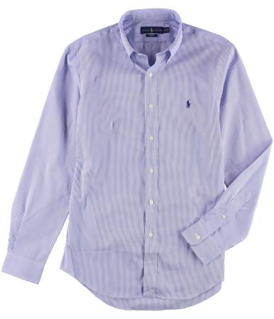 Ralph Lauren Mens Striped Button Up Shirt - 2XL
