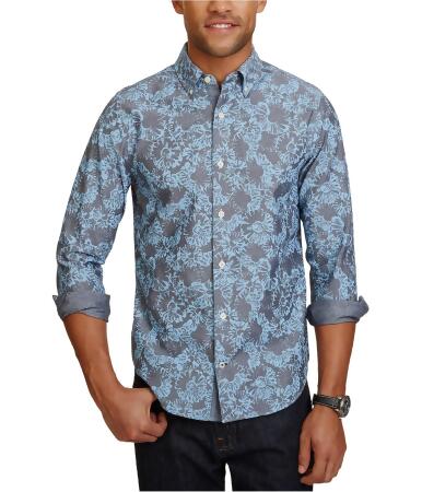 Nautica Mens Chambray Button Up Shirt - 2XL