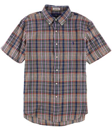 Ralph Lauren Mens Authentic Woven Button Up Shirt - L