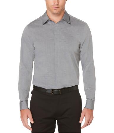Perry Ellis Mens Dot And Grid Button Up Shirt - 2XL