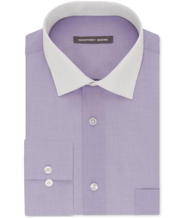 Geoffrey Beene Mens Wrinkle Button Up Dress Shirt - 16