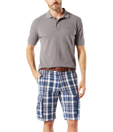 Dockers Mens Plaid Casual Cargo Shorts - 40