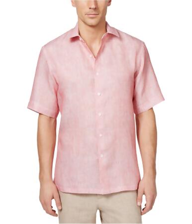 Tasso Elba Mens Linen Button Up Shirt - XL