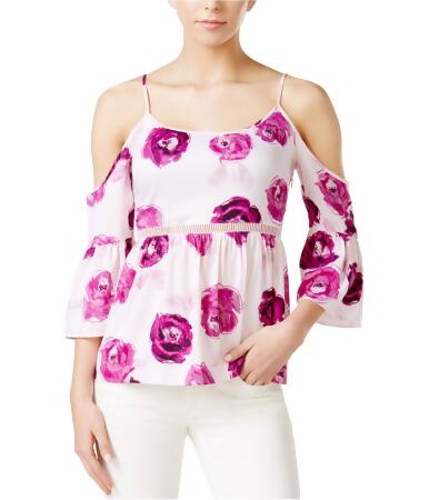 Kensie Womens Rose Garden Knit Blouse - XL