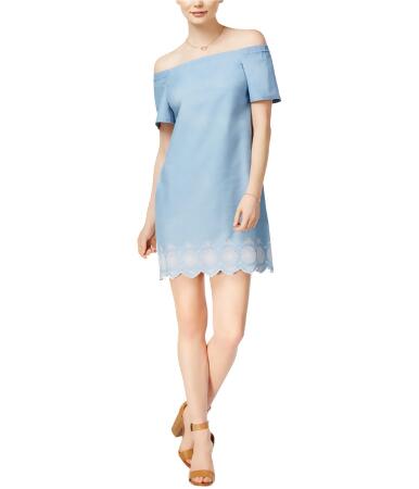 Maison Jules Womens Embroidered Shift Dress - S