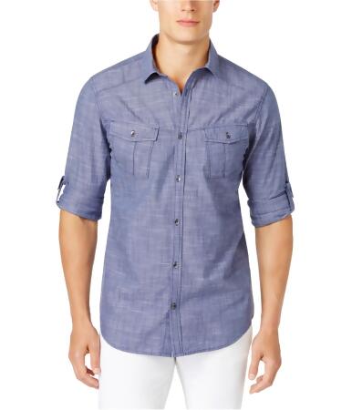 I-n-c Mens Textured Utility Button Up Shirt - 2XL