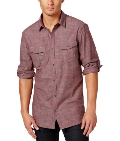 I-n-c Mens Textured Utility Button Up Shirt - 3XL
