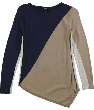 Alfani Womens Colorblocked Pullover Sweater - P
