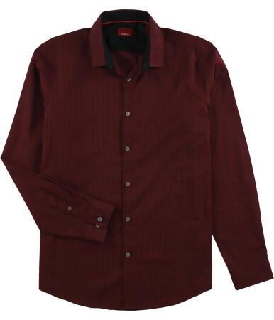 Alfani Mens Arem Check Button Up Shirt - 2XL