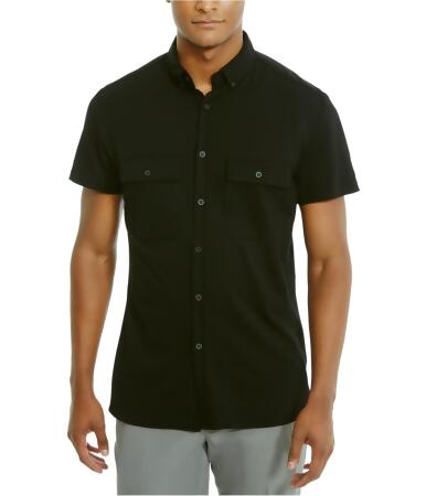 Kenneth Cole Mens Dual-Pocket Button Up Shirt - S