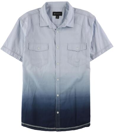 I-n-c Mens Lightweight Ombre Button Up Shirt - XL