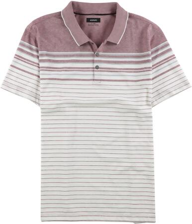 Alfani Mens Striped Rugby Polo Shirt - L