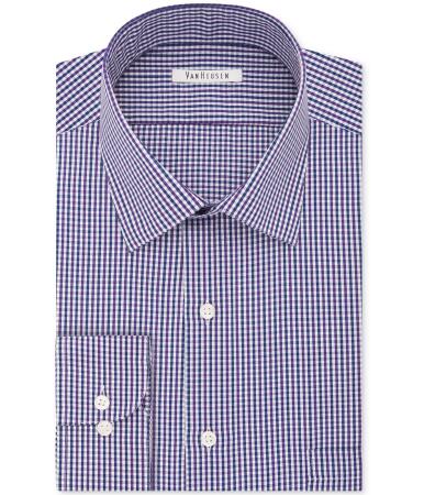 Van Heusen Mens Wrinkle-Free Button Up Dress Shirt - 14 1/2