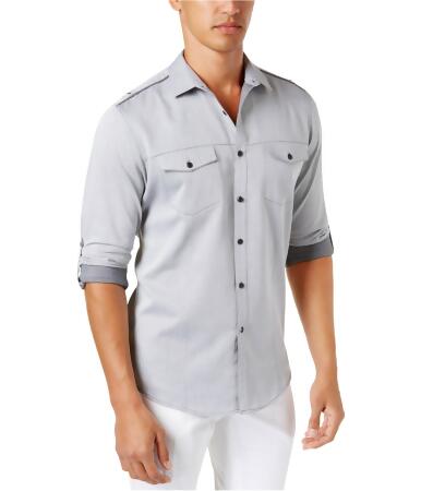 I-n-c Mens Utility Button Up Shirt - S