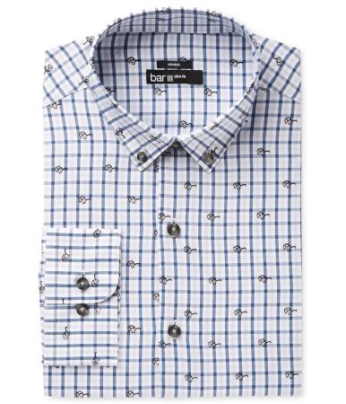 Bar Iii Mens Sunglasses Button Up Dress Shirt - 16 1/2