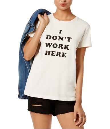 Ban.do Womens I DonT Work Here Graphic T-Shirt - S