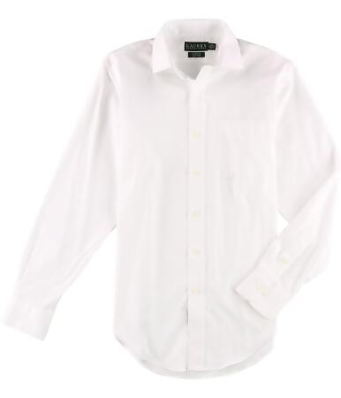 Ralph Lauren Mens Classic Non-Iron Button Up Dress Shirt - 15