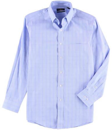 Club Room Mens Glenplaid Button Up Dress Shirt - 14 1/2