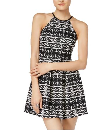 B. Darlin Womens Ikat Fit Flare Dress - 7/8