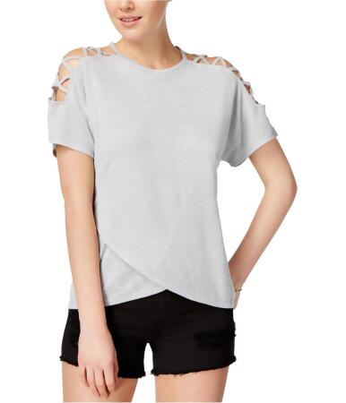 Say What Womens Lattice Basic T-Shirt - M