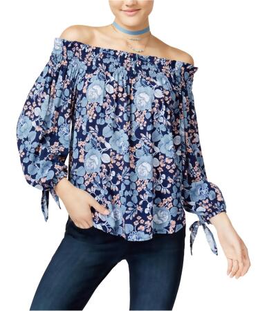 Seven Sisters Womens Printed Knit Blouse - XL