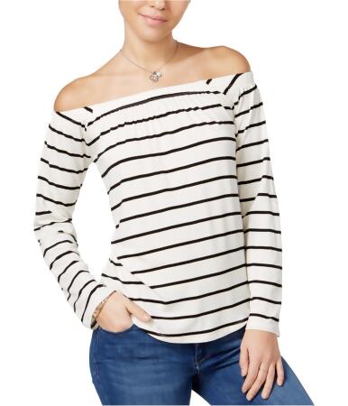 Ultra Flirt Womens Roll Tab Knit Blouse - M