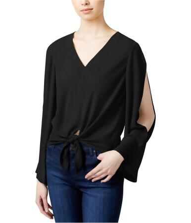 Rachel Roy Womens Tie Front Knit Blouse - XL