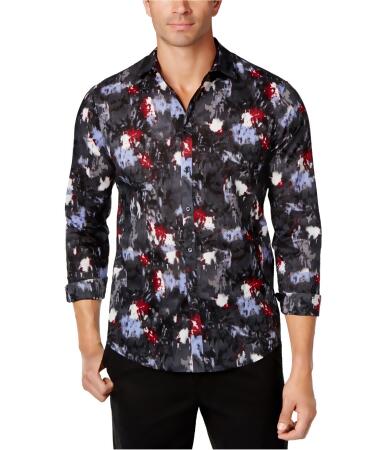 I-n-c Mens Abstract Floral Button Up Shirt - XL