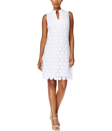 Charter Club Womens Floral Lace Shift Dress - M